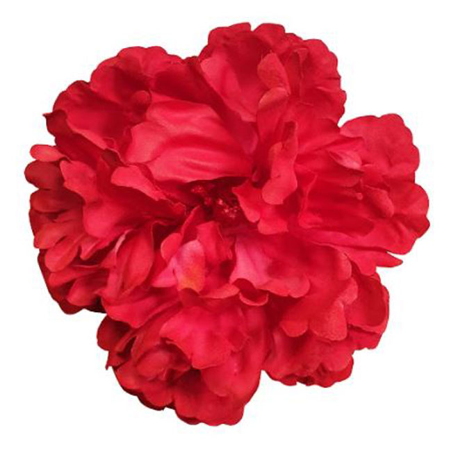 Peony Flower Paris Red Colour. RJ09. 16cm