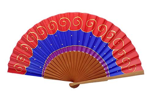 Hand painted Silk Fan - B17