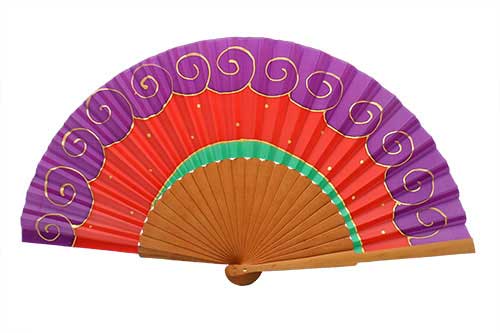 Hand painted Silk Fan - B18