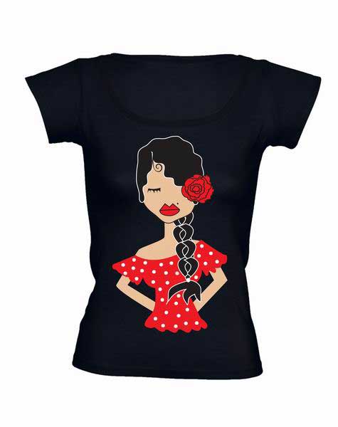 T-shirt souvenir Gitane Flamenco