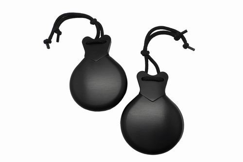 Castañuelas para flamenco: bolero negro fibra nº 4 con pico