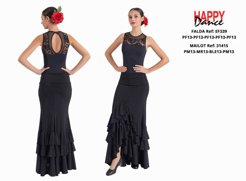 Happy Dance. Jupes de Flamenco pour les Entrainements ou Représentations. Ref. EF339PF13PF13PF13PF13PF13