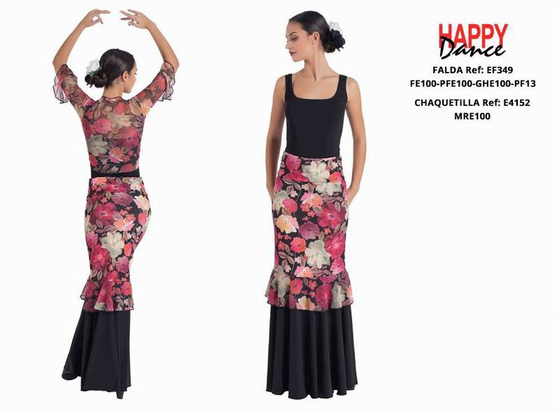 Happy dance. Faldas de Flamenco para Escenario y Ensayo. Ref. EF349PFE100PFE100GHE100PF13