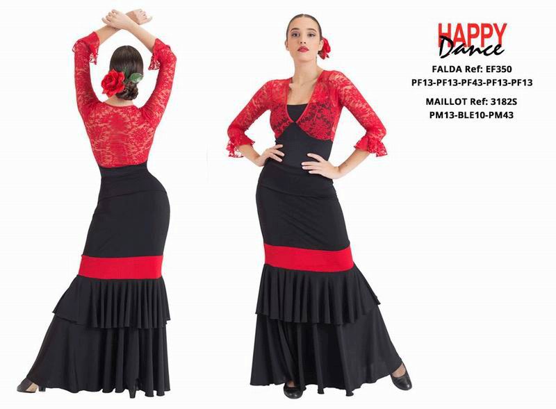 Happy Dance. Faldas de Flamenco para Ensayo y Escenario. Ref. EF350PF13PF13PF43PF13PF13