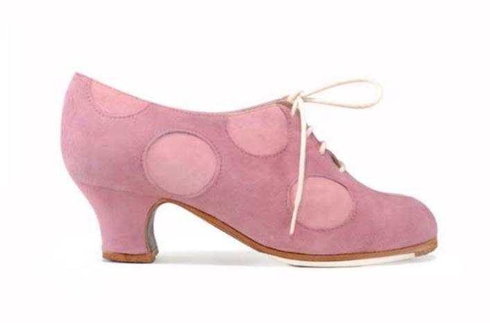 Chaussures de flamenco Begoña Cervera. Blucher Topos