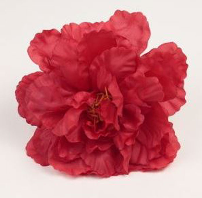 Peony Valencia. Flamenco Flowers. Red. 12cm.