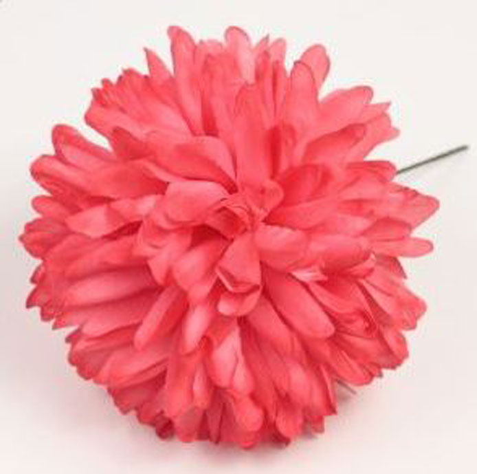 Flamenco Mum flower. Coral.12cm