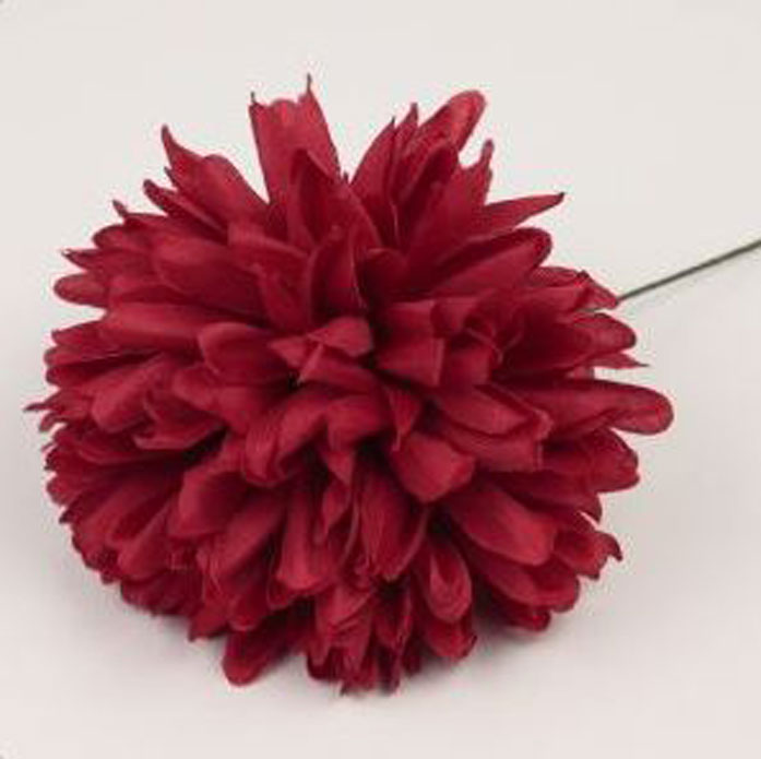 Flor Flamenca Mum. Rojo.12cm