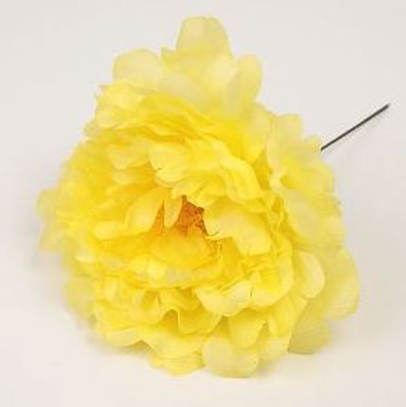 Peonía Feria. Flores de Flamenca. Amarillo. 11cm