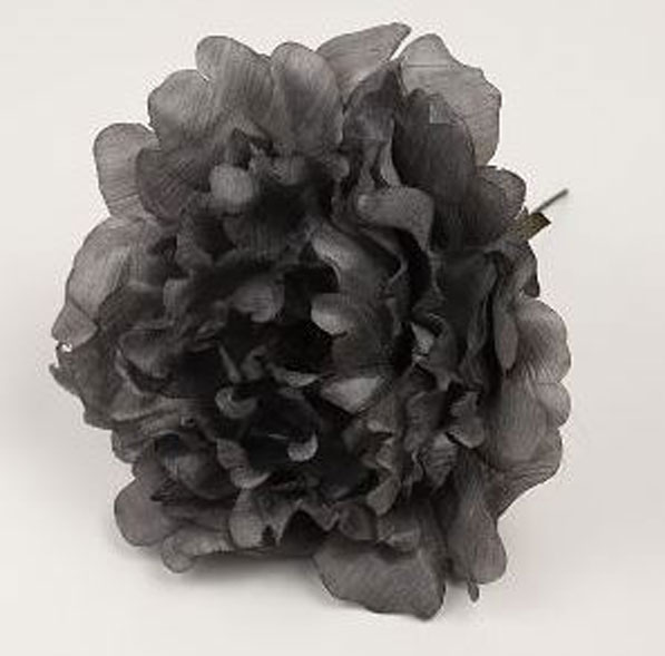 Pivoine Feria. Fleurs de Flamenco. Noir. 11cm