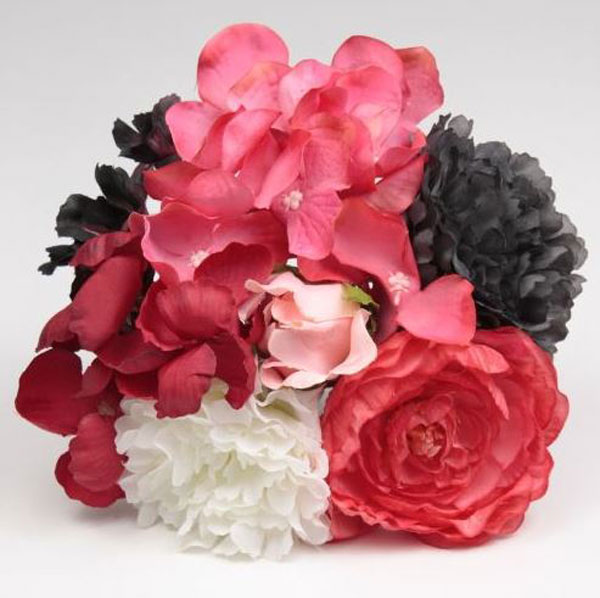 Conjunto de Flores de Flamenca (Ramillete). Rosalba