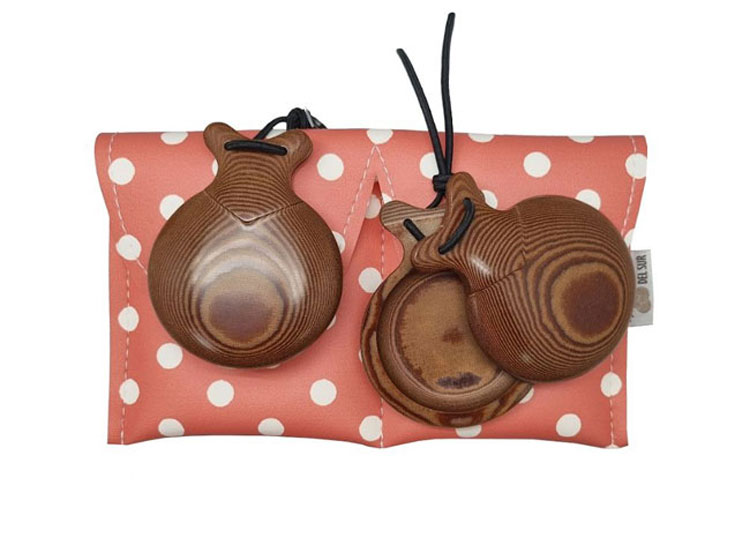 Castanets for Professional Jota of Caramel Cloth