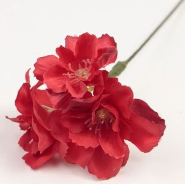 Cherry. Small Flamenco Flowers. 4cm. Red