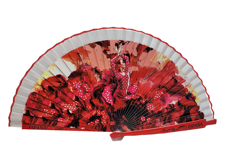 Souvenir fans from Spain. Flamenca Dancing