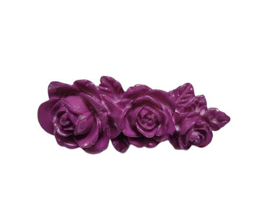 Broche Trío de Rosas en Resina. Buganvilla