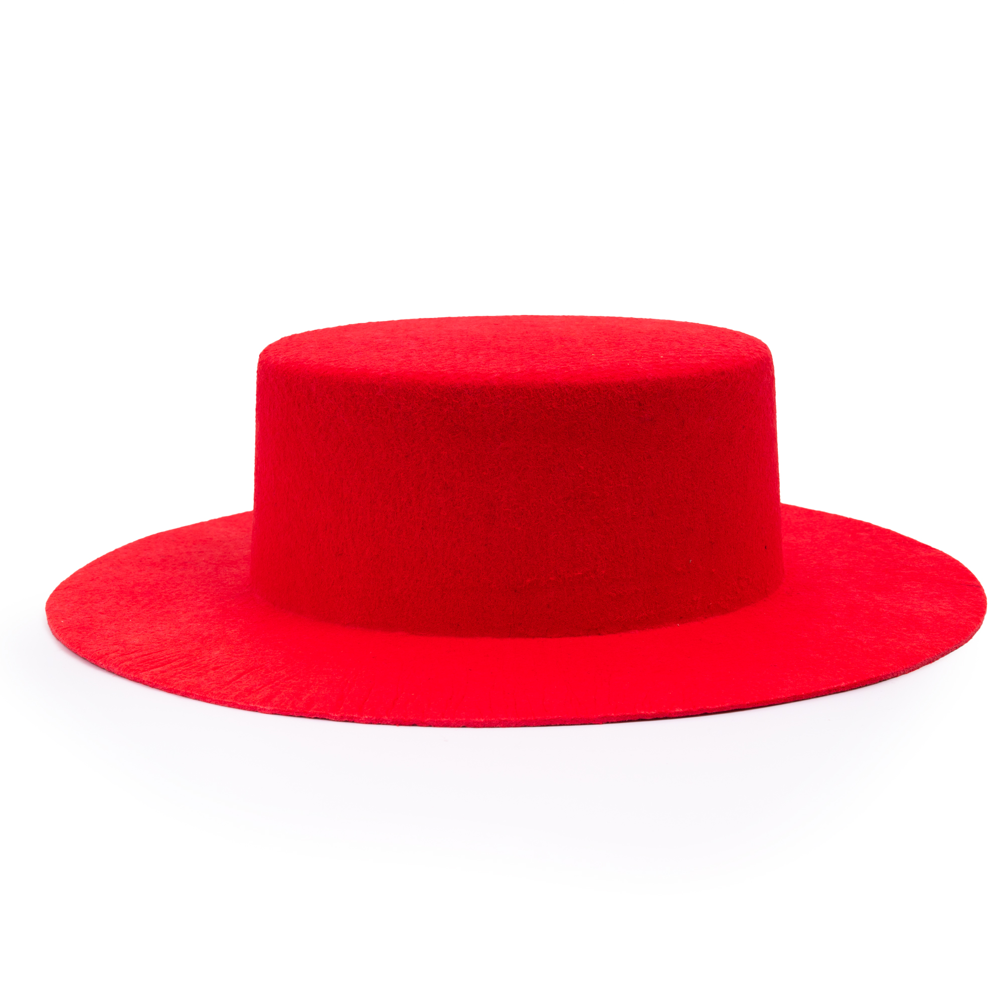 Cordovan Felt Hat without Hatband and Chinstrap