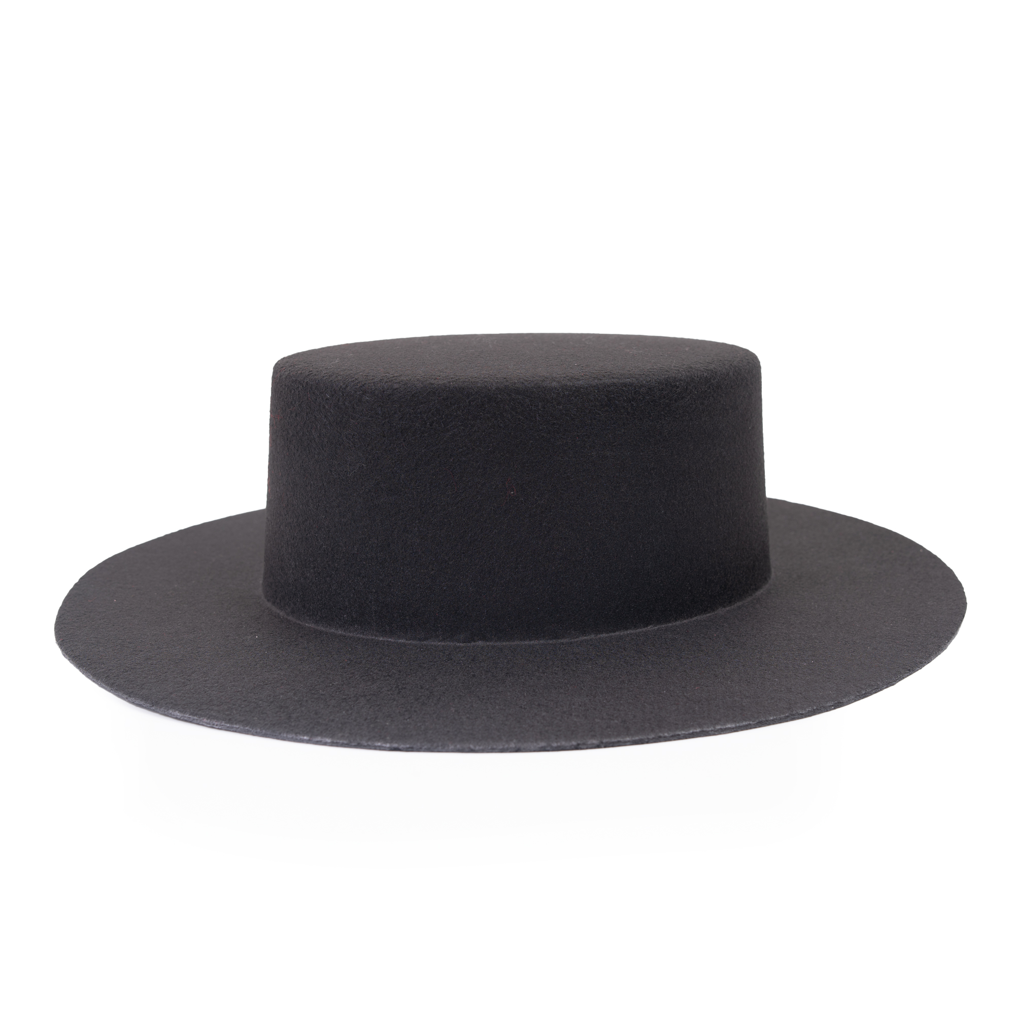 Cordovan Felt Hat without Hatband and Chinstrap