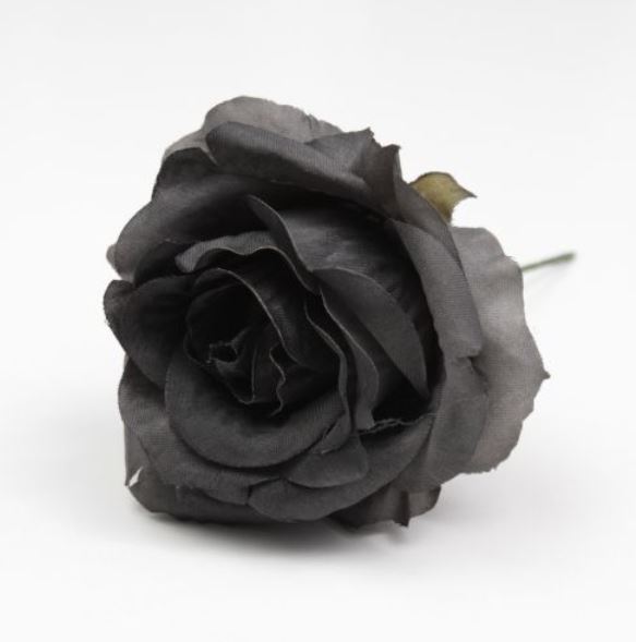 Mini Rose Granada. 7cm. Noir