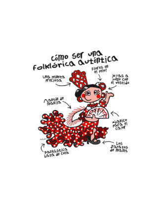 Camiseta Niña. Como Ser Una Autentica Flamenca