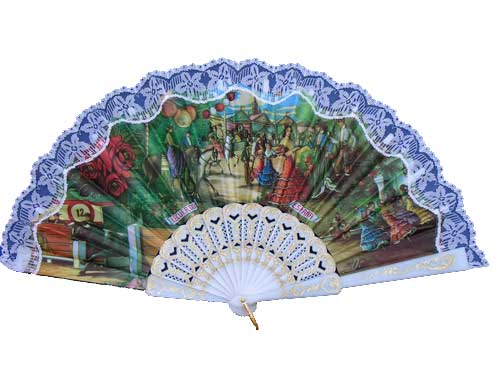 Fan With Flamenco And Bullfight Scenes ref. 2804