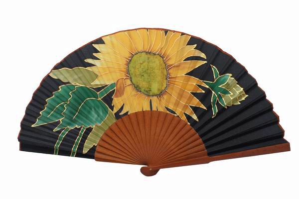 Hand painted Silk Fan. MA30