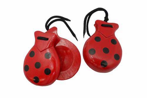 Castañuelas Rojas con lunares Negro de Souvenir