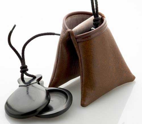 Professional Micarta Canvas Castanets with V-shaped Ears by Castañuelas del Sur