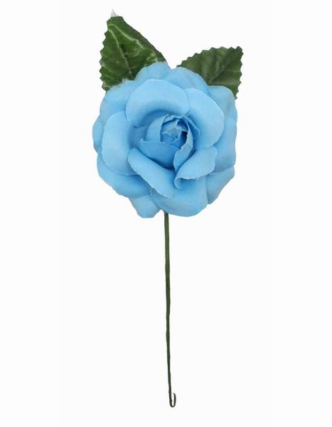 Blue Flamenca Flower For Little Girl. 7cm.