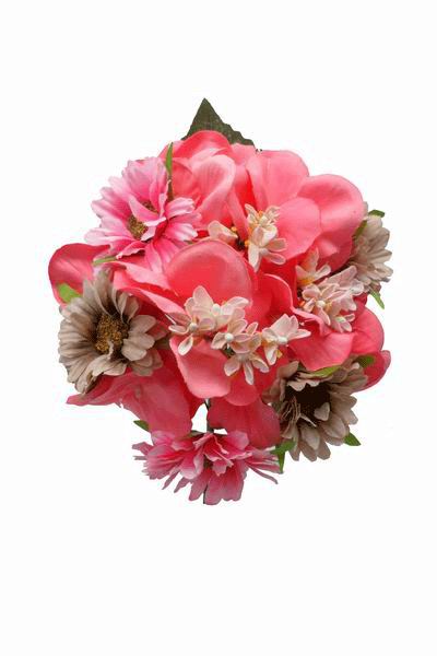 Flamenca Bouquet of Daisies in Bubble Gum Pink and Toasted Color