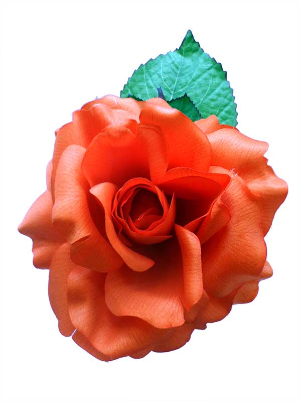 Flowers for the Feria. Orange Cinthia. 16cm