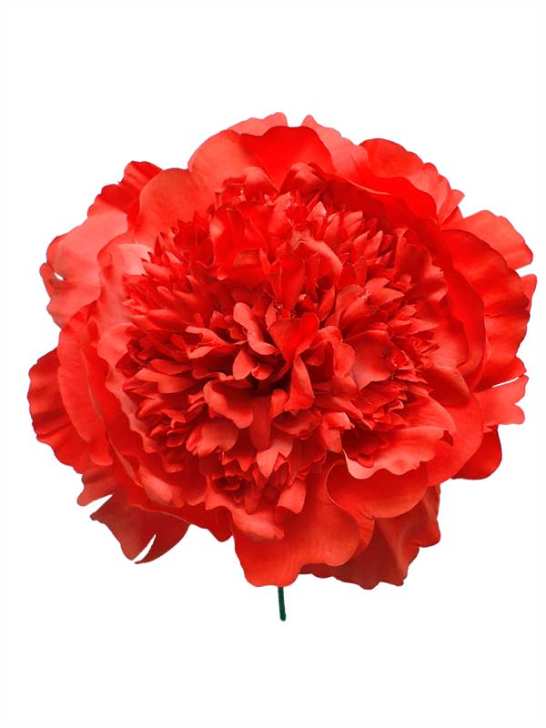 Handmade Coral Artificial Peony. 16cm