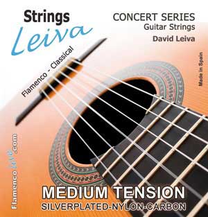 Juego de Cuerdas para Guitarra Tensión Media. David Leiva