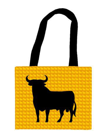 Bolso Tela Toro de Osborne. Amarillo pequeño