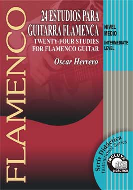 ï¼£ï¼¤ææã24 estudios para Guitarra Flamenca Nivel Medio por Oscar Herrero