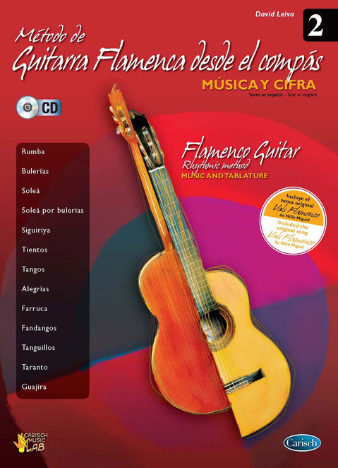 Flamenco guitar Method from the compas Vols.2. David Leiva